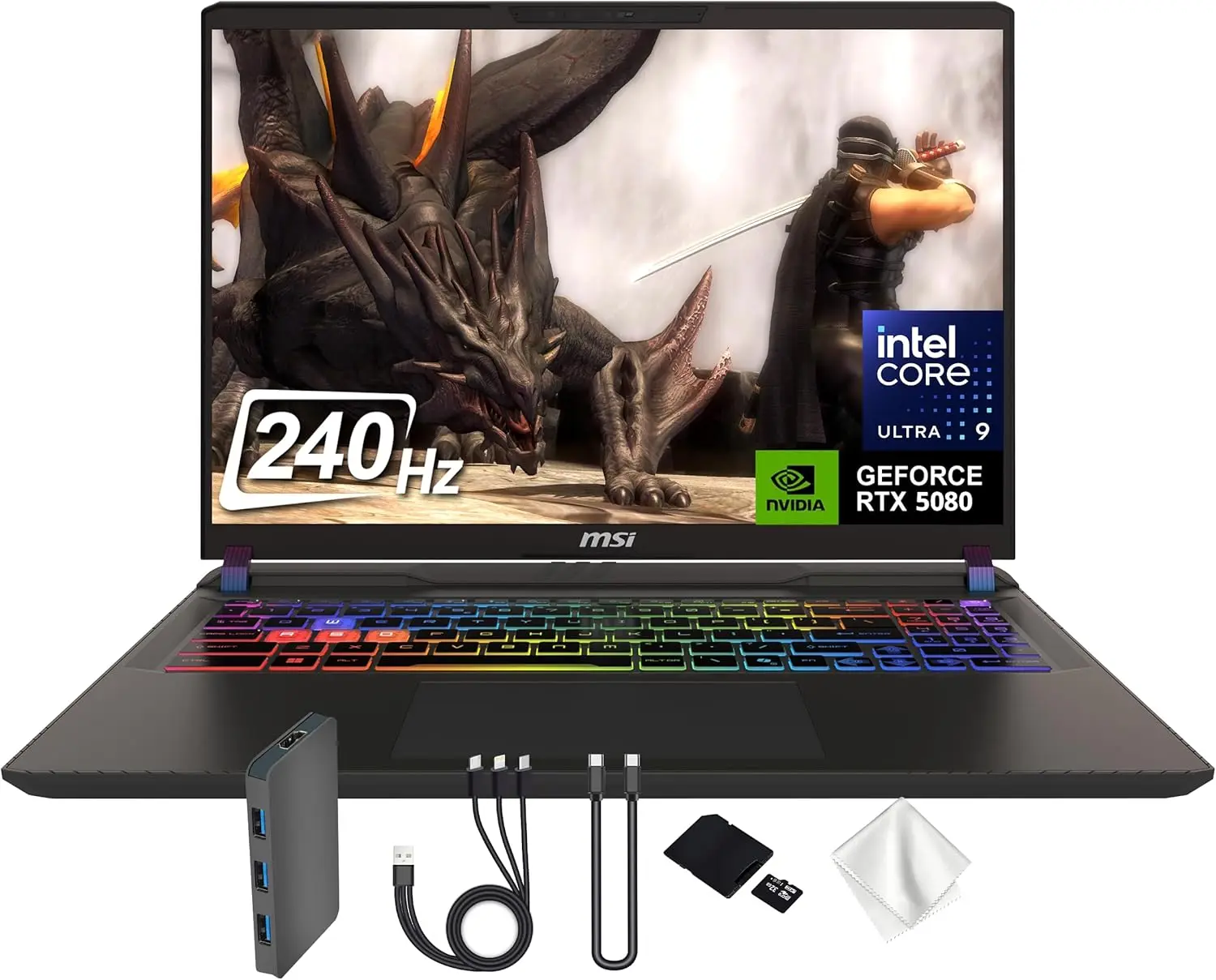 

Игровой ноутбук MSI Vector 16 HX AI 16 QHD+ 240 Гц, Intel Ultra 9 275HX, GeForce RTX 5080 16 ГБ GDDR7, 16 ГБ DDR5, 2 ТБ памяти