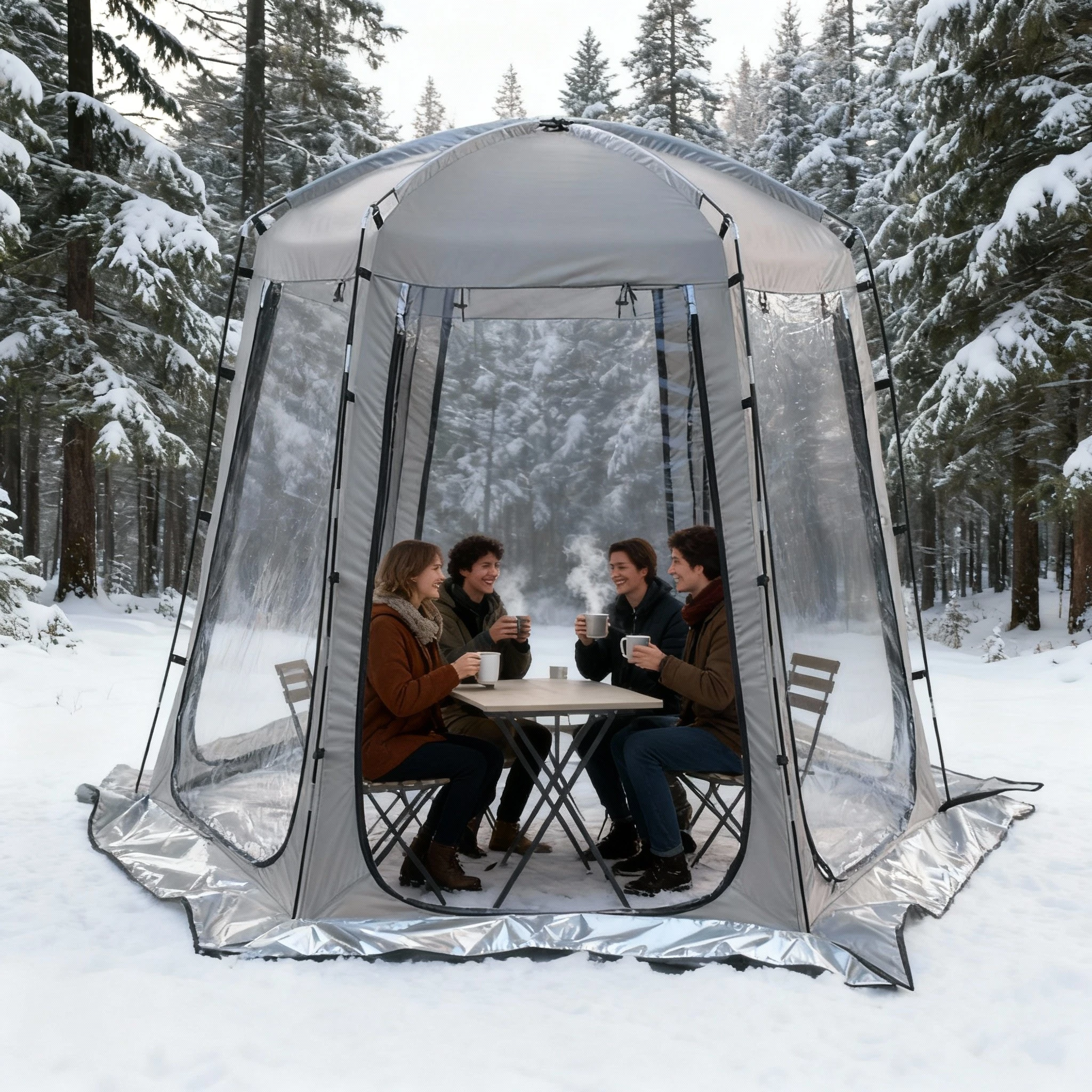 เต็นท์ตกปลาฤดูหนาวสำหรับ 4 คน  - Outdoor Tent Playhouse บทวิจารณ์และราคา
