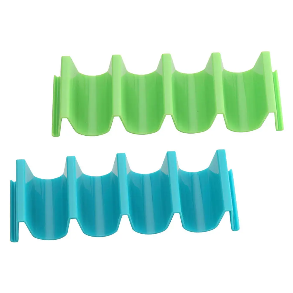 Juego de Soportes de Plástico para Tacos, para Burritos, Sándwiches, Hot Dogs, Panqueques, Exhibidor de Comida Mexicana, Base Gruesa Antideslizante
