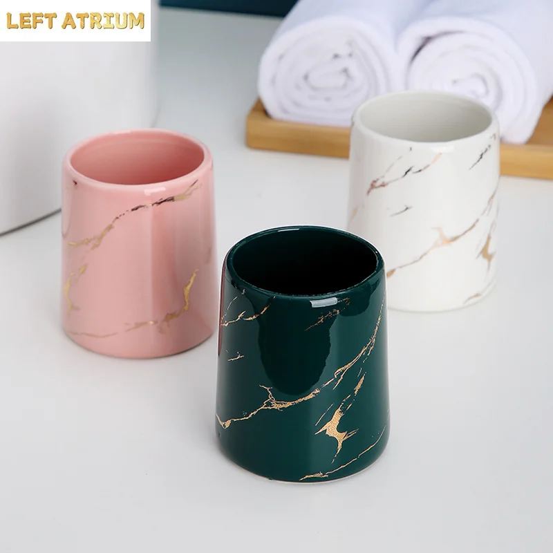 Bathroom Accessories Mouthwash Cup Home Creative Simple Toothbrush Cup Children Couple Ceramic Hotel Set Tooth Tank Wash Cup