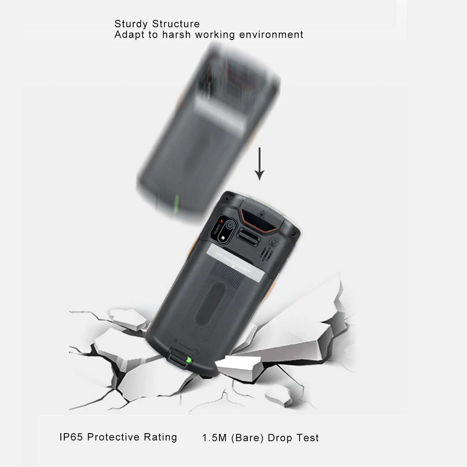 جامع محطة البيانات 5.5in شاشة ملونة 5000mAh بطارية يده ماسح الباركود دعم 1D 2D NFC لإدارة المستودعات