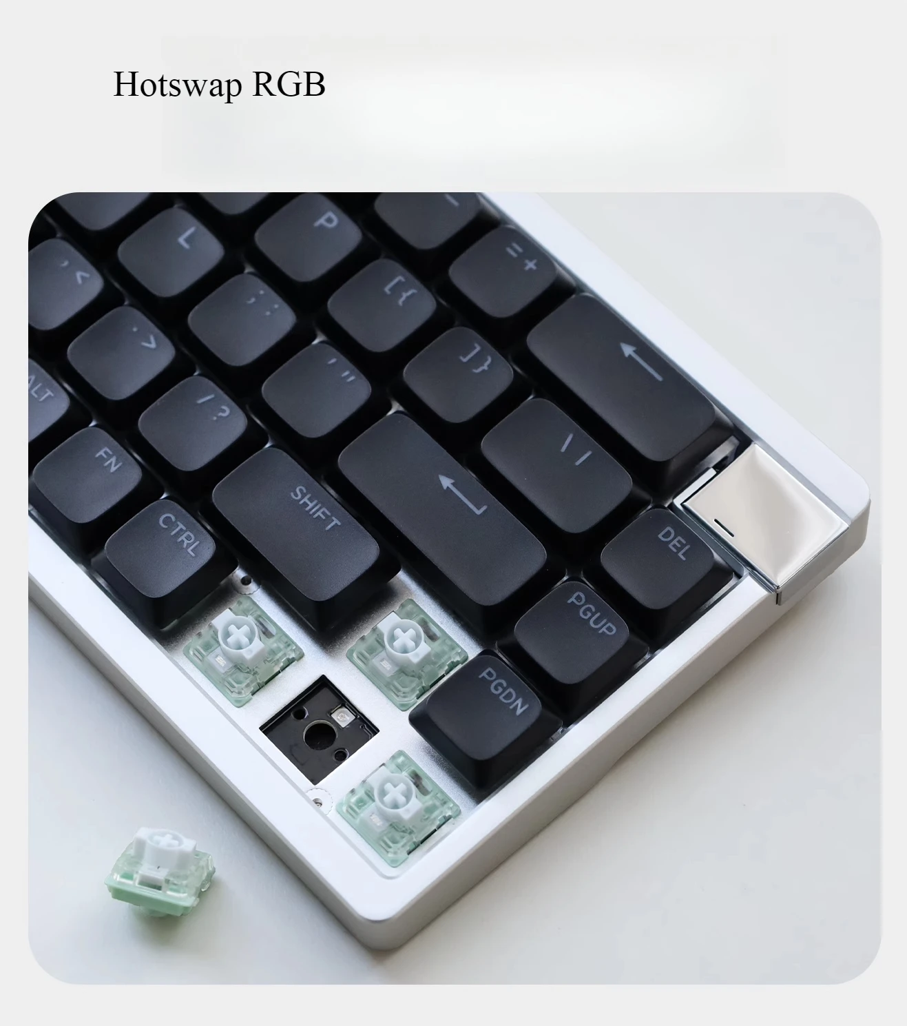 Keydous AJ68-CP wired low profile HE switch 68 keyboard metal case