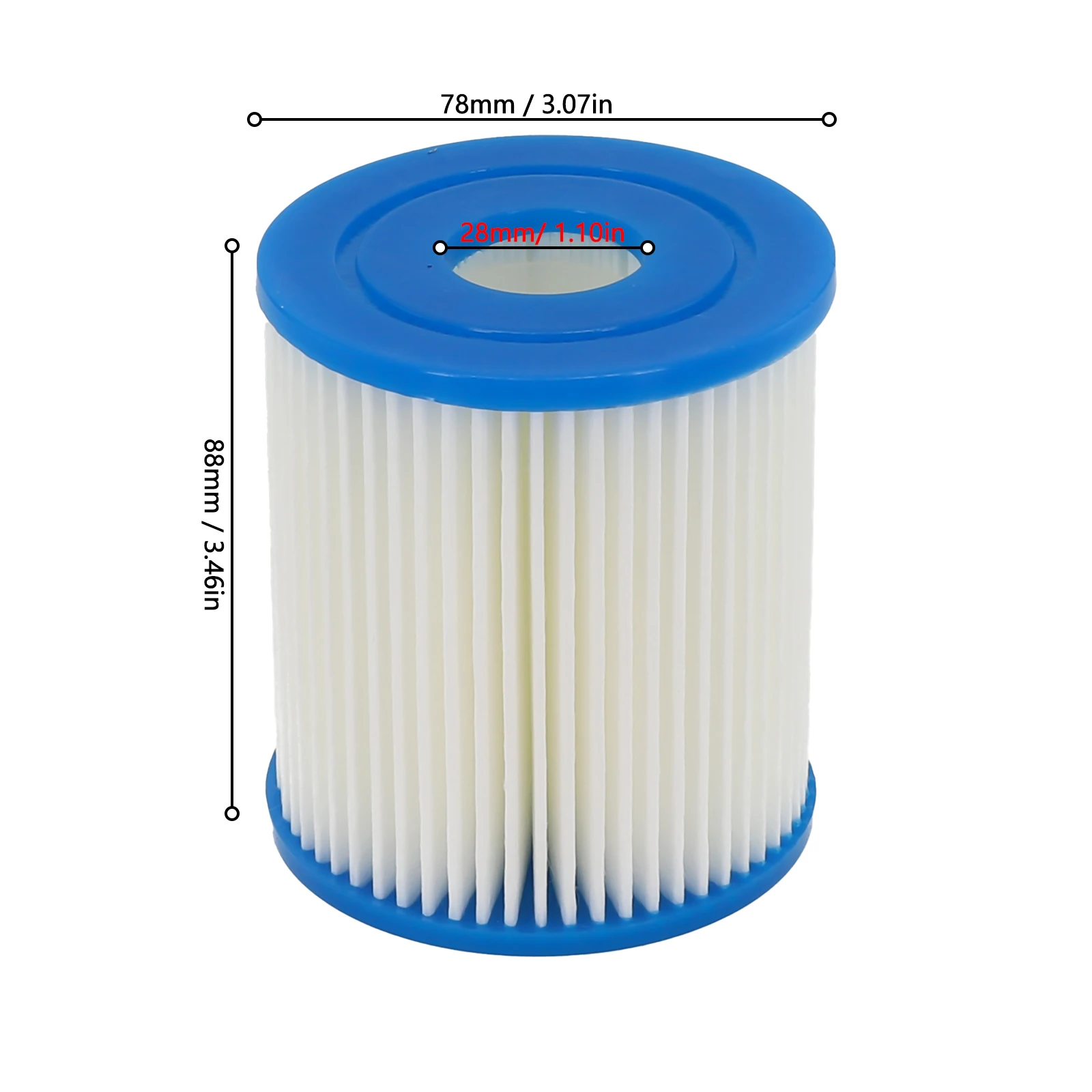 Pool Flowclear Filter Replacement, 58093 Type I Cartridge Filter for 330 Gall, Clean and Fresh Water, Long Service Life