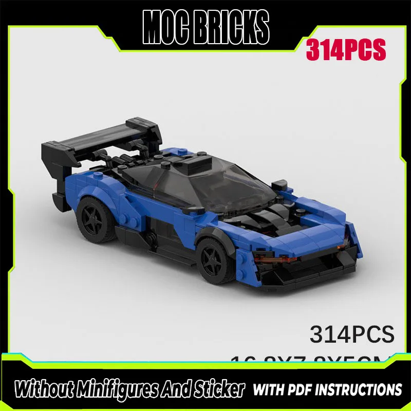 Moc kompatibles Automodell GTR Racing F1 Technologie modularer Baustein Geschenk Weihnachten Kinderspielzeug DIY Set Montage