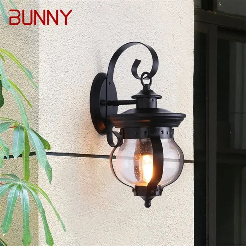 ·BUNNY Outdoor Retro Wall Light Classical Sconces Lamp Waterproof IP65 LED For Home Porch Villa