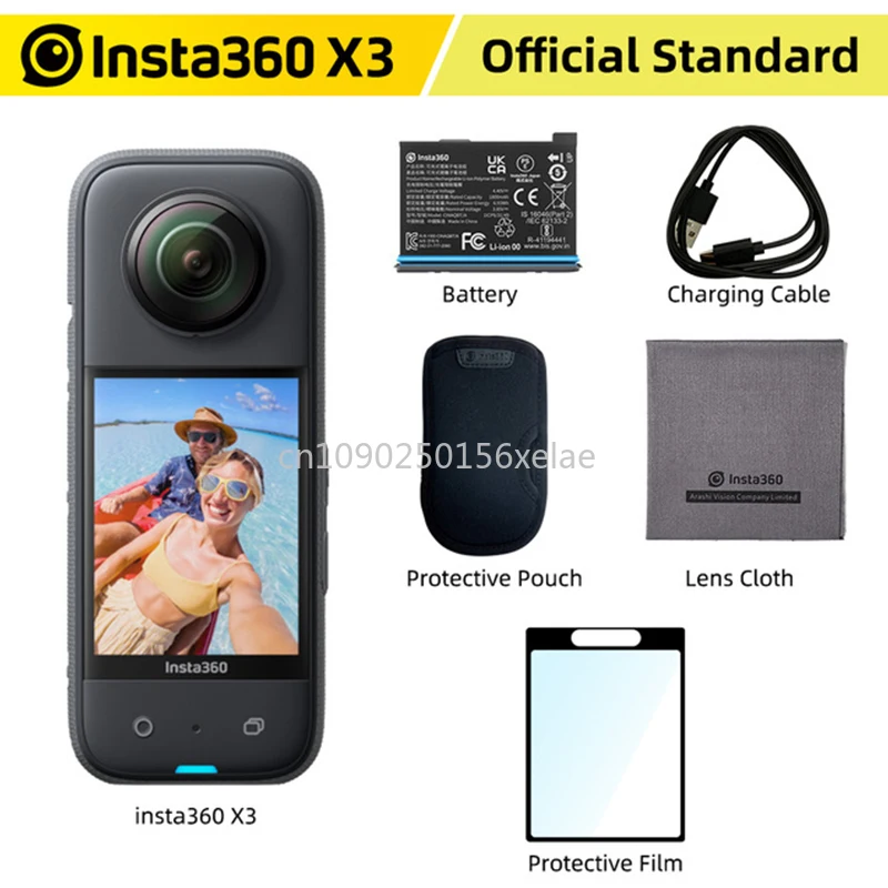 Insta360 X3 RTS 2023 Sports Action Camera New Launch Pocket-Size HDR 5.7K 360 72MP 2.29'' Touch Screen