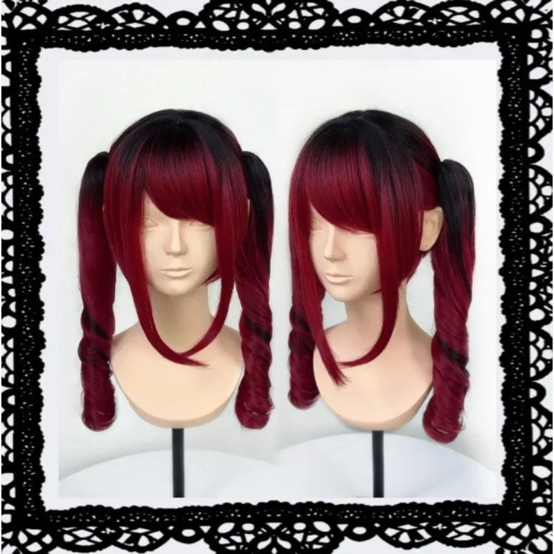 Japanischer Stil, Mine Lolita-Perücke, Anime-Cosplay, von Rosa zu Schwarz, Gothic, doppelter Pferdeschwanz, Haaraccessoire für Frauen und Mädchen, Halloween-Party, Kawaii-Requisiten. – Detail 2