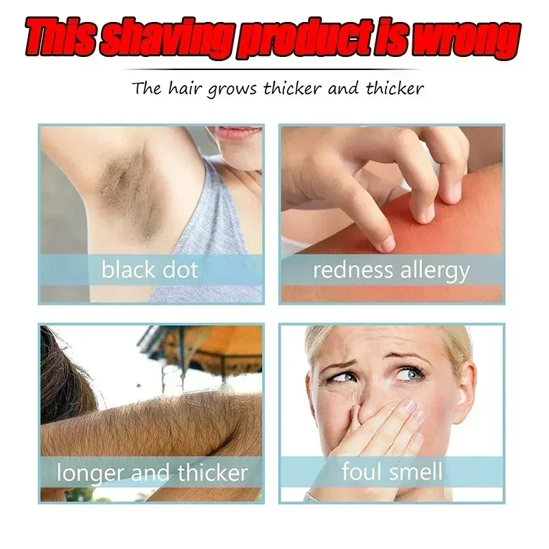 Hot sales Painless Hair Removal Spray Permanent Hair Removal Underarm Legs Arms Hair Growth Inhibitor Body Care Cream