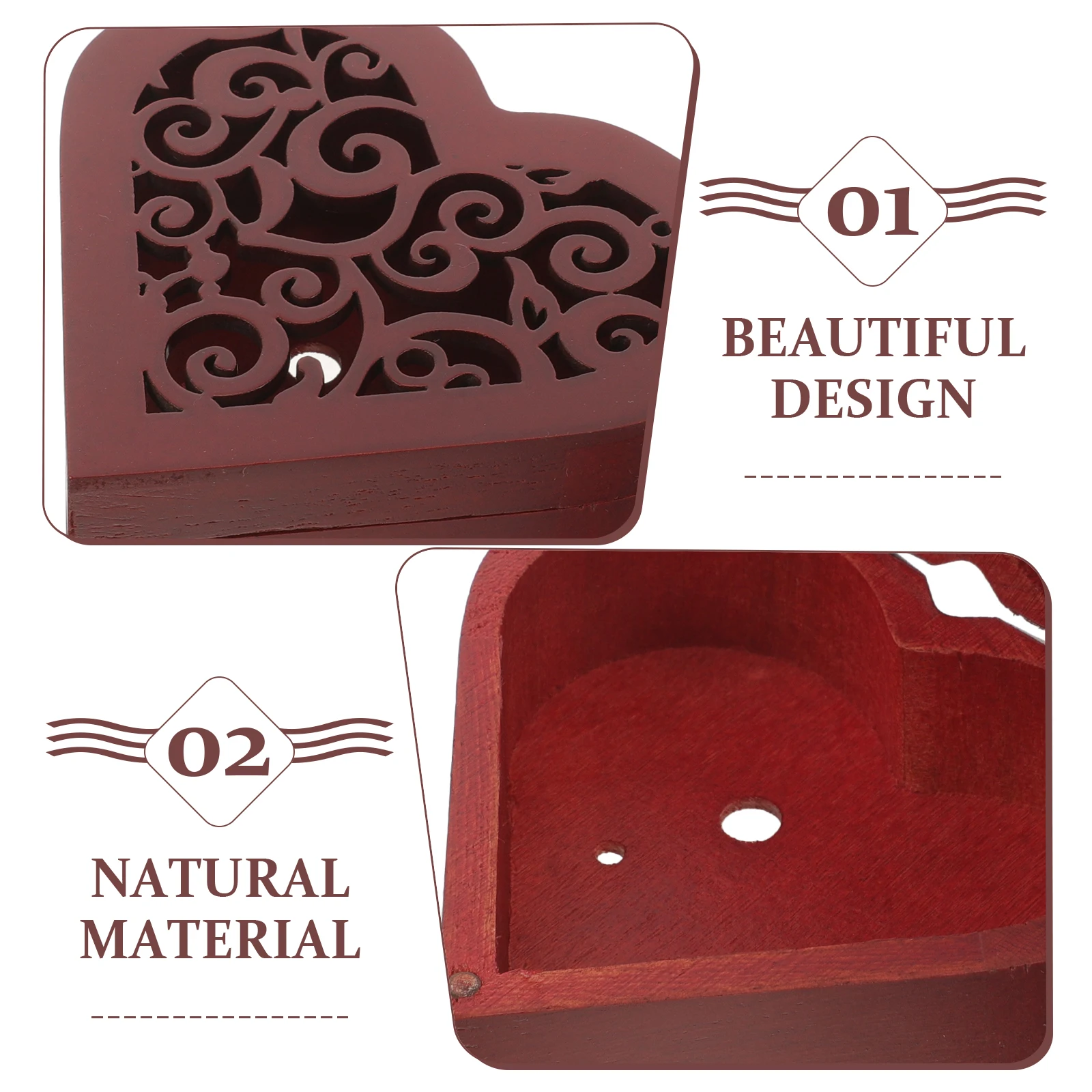

DIY Music Box Accessories Heart Shaped Case Wooden Box Decorative Table Gift Women Birthday Present