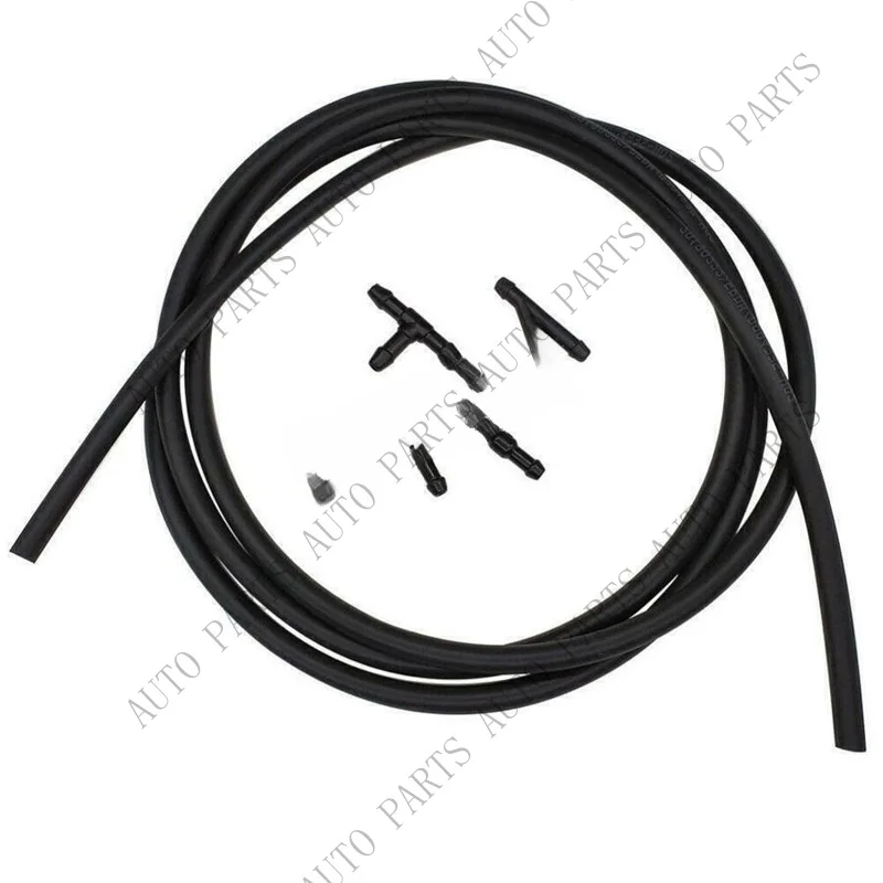 A+ 2 Meter Wiper Washer Hose Pipe+Connectors For Windscreen Washer Jet Pump Nozzles
