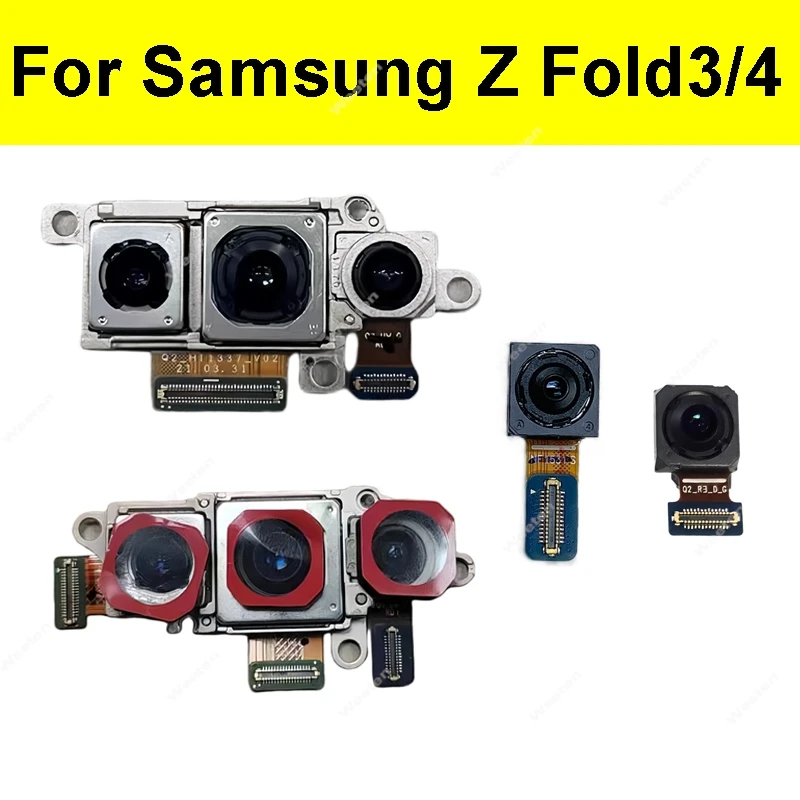 Front&Rear Main Camera For Samsung Galaxy Z Fold 3 4 F926B/DS/B/U/N F936B/DS/B/U/W/N  Back Big Camera Small Facing Camera Parts