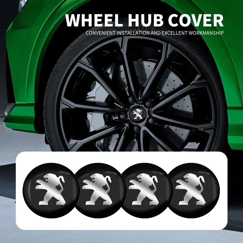 4Pcs 56mm Car Wheel Center Hub Caps Logo Sticker For Peugeot Mercedes Benz Alfa Romeo Renault MINI Seat Chevrolet Kia Suzuki