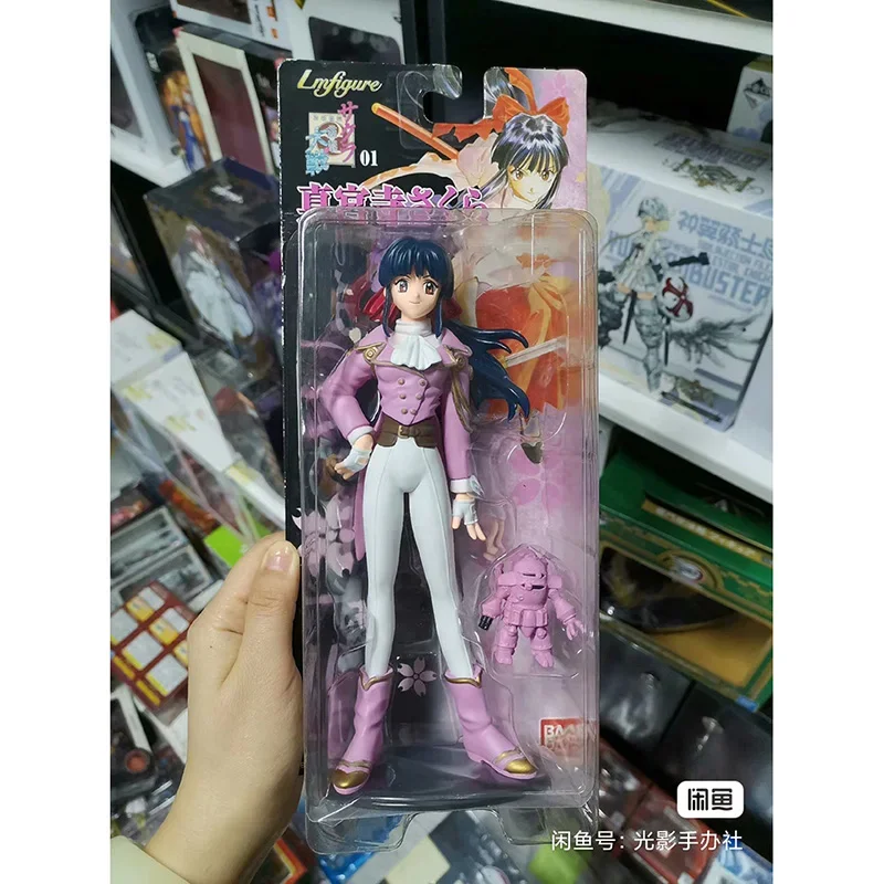 Фигурка Bandai Original войны сакуры, фигурка аниме Sakura Shinguuji, модель с принтом, коробка с орнаментом, игрушки