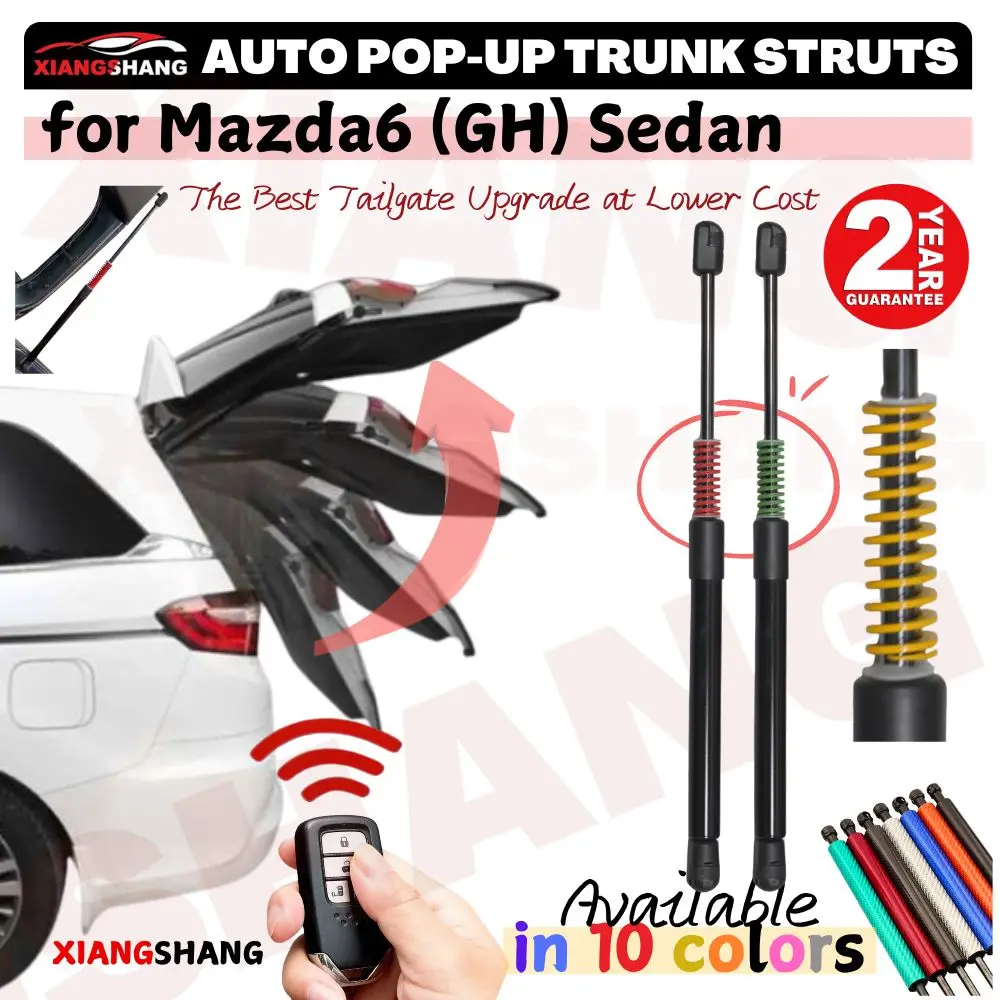 

Auto Pop-Up Trunk Struts for Mazda6 (GH) Sedan With Spoiler 2007-2013 Automatic Opening Gas Lift Supports with Springs