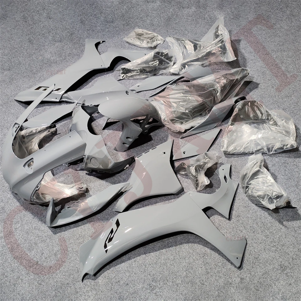 ABS حقن دراجة نارية الهدايا المجمعة لياماها YZF R1 YZF-R1 2020-2024 كامل البلاستيك Fairings YZFR1 20-24 الأبيض هيكل السيارة الإسكان