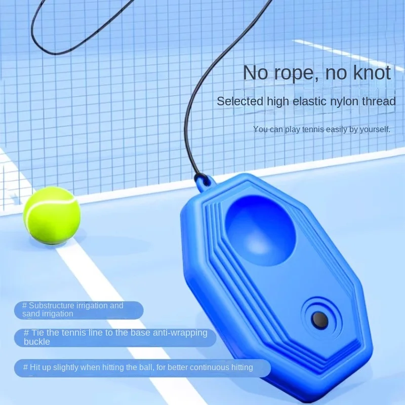 

Tennis rebound trainer for single player with string adult fixed high elastic racket for one person to play tennis artifact