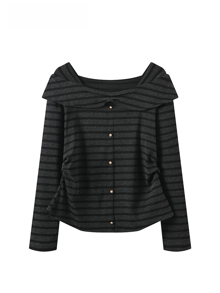 

CaraCLUB plus Size Long Sve Knitwear Casual Sle Women's Top Meat Concealing Slimming Spring New Arrival for Plump Sister