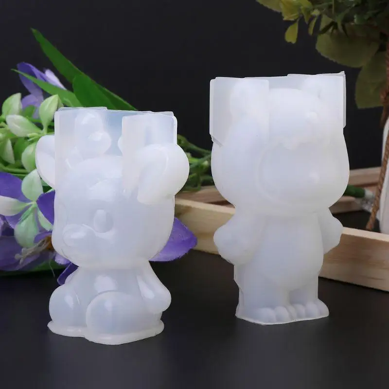 A52E Schmuck Anhänger Werkzeuge 3D Hirsch Kaninchen Epoxidharz Form DIY Handwerk Silikon Formen – Detail 10