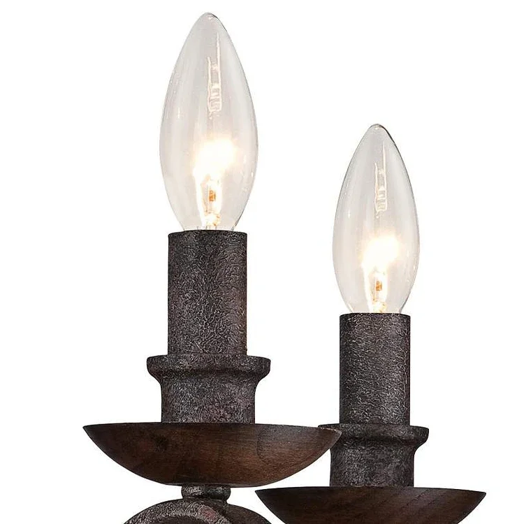 American French retro new rural retro bedroom study living room homestay wrought iron wall lamp restaurant aisle creativity