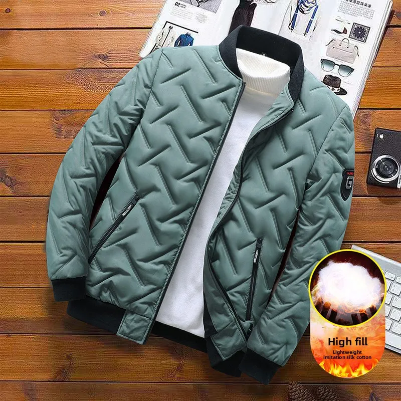 

Men's Winter Coat Warm Cotton Padded Jacket New Arrival Business Coat Trendy Versatile Cotton Coat for Young Men Thick Outerwear
