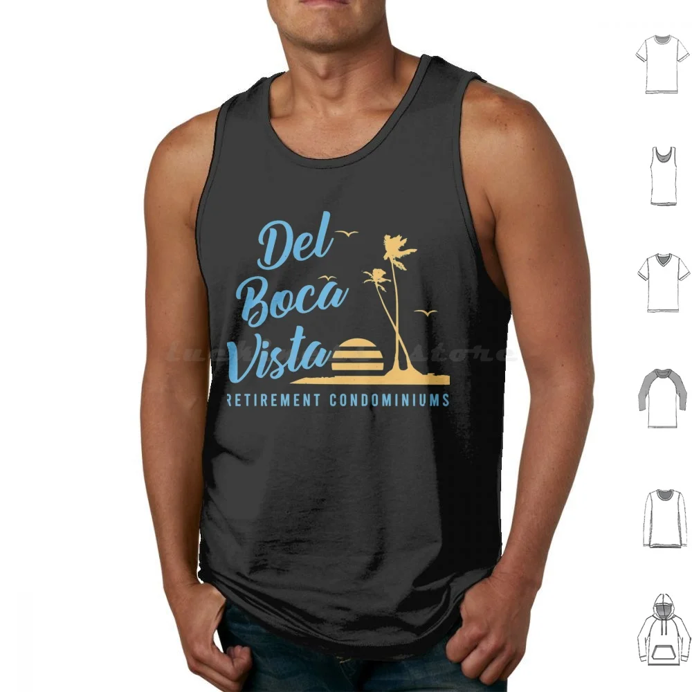 Del Vista Tank Tops Vest Sleeveless Jerry Seinfeld George Kramer Tv Funny 90S Cosmo Kramer Elaine Benes Sitcom Comedy Tv Show