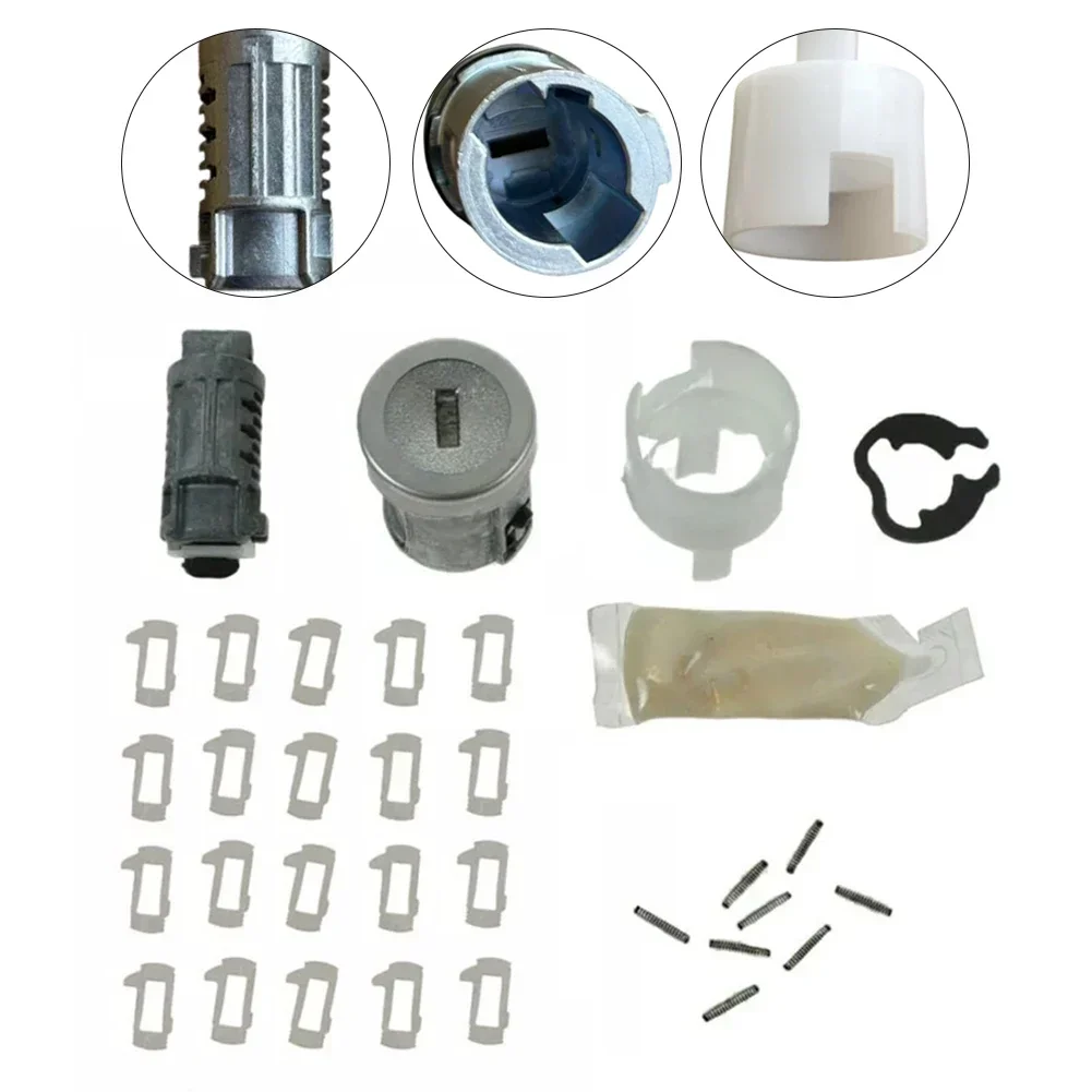 Kit de reparación de revestimiento de cilindro de cerradura de encendido de cilindro de cerradura de encendido de coche 924-710 para Ford para Edge para Lincoln para MKZ para Mazda Metal