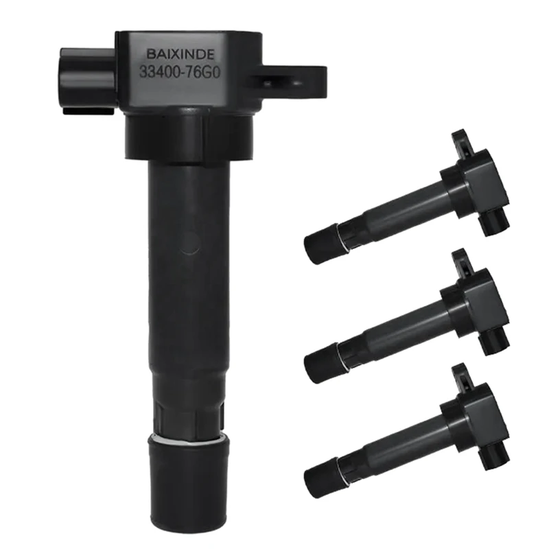 4PCS Ignition Coil Black 33400-76G0 3340076G0 For SUZUKI ALTO Mk III, WAGON R+ Car Accessories