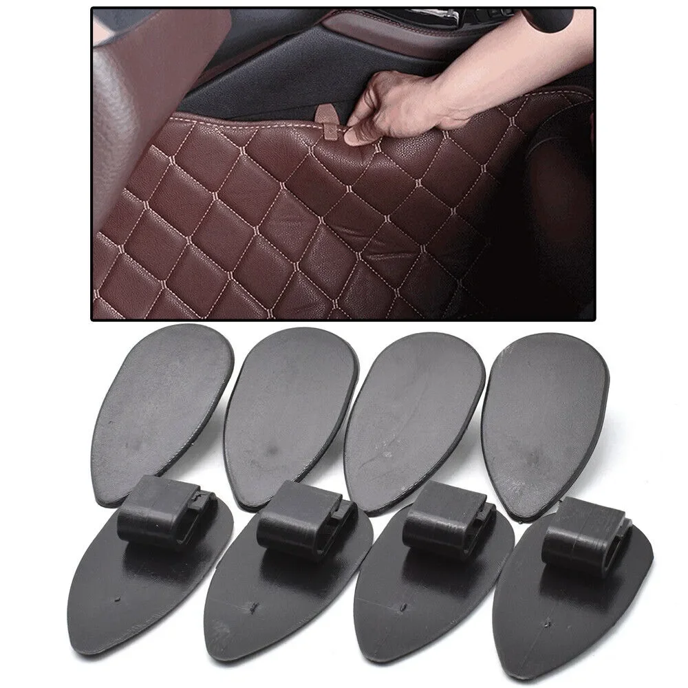 Universal 20/40/60PCS Car Floor Mat Clips Fixing Grips Anti Slip Buckle Black Floor Trunk Carpet Liner Mat Retainer Clip