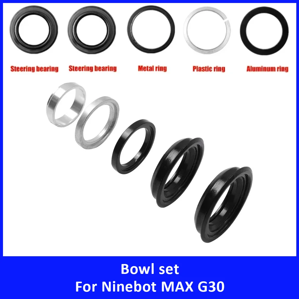 

Front Fork Bearing Bowl Upper Lower Rotating Steering Parts for Ninebot MAX G30 Electric Scooter Replacement Accessories