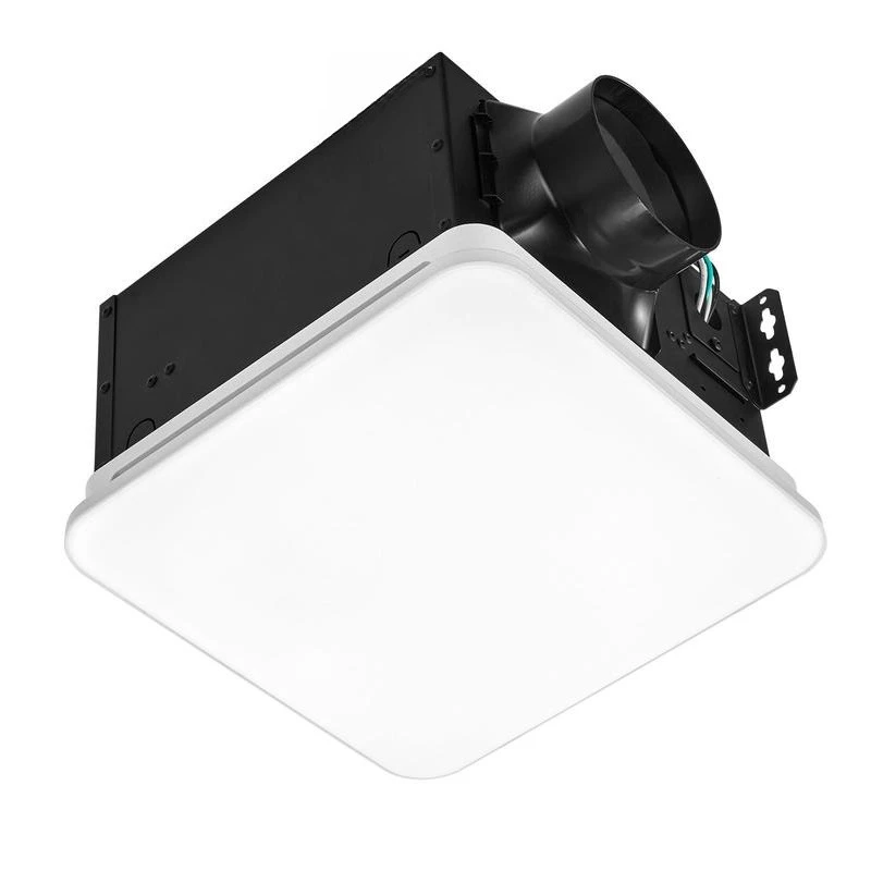 

Bathroom Exhaust Fan with LED Light, 80 CFM 4000K Bathroom Vent, 1.5 Sones Low-Noise, Premium Motor Ceiling Fan for Laundry Room, Storage Room, Home Ventilation, White