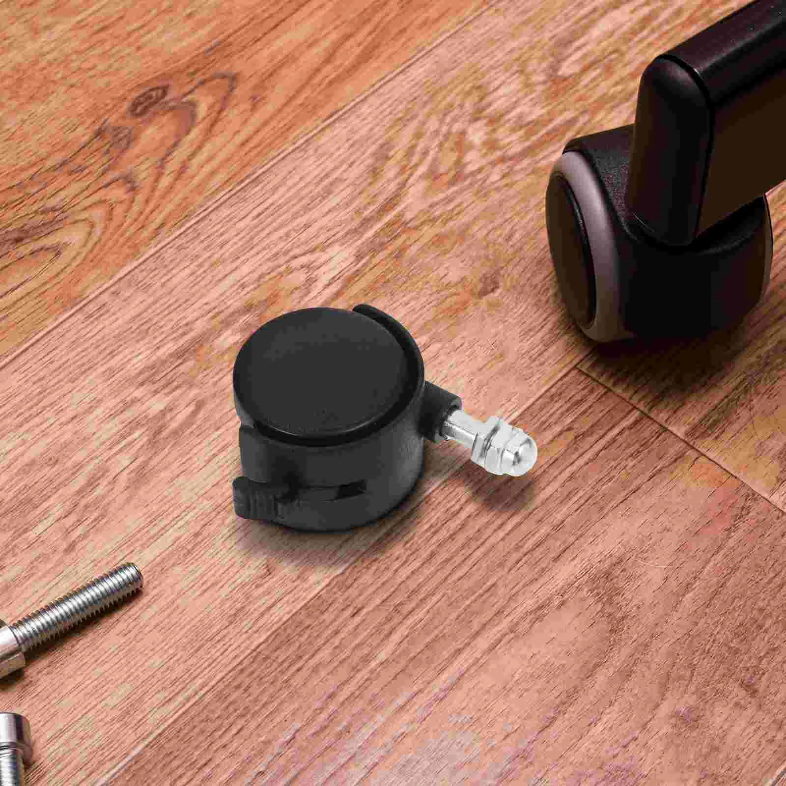 4 Pcs Electric Heater Casters 8MM Thread Swivel Wheels for Furniture Bath Seats Trolleys Oil Filled Radiator Replacement Caster