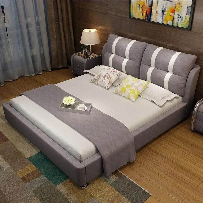 

180x200cm Lounge Adults Bed Frames Frame Luxury Queen Fancy Bedroom Beds Nordic Headboard King Bedroom Furniture Accessories