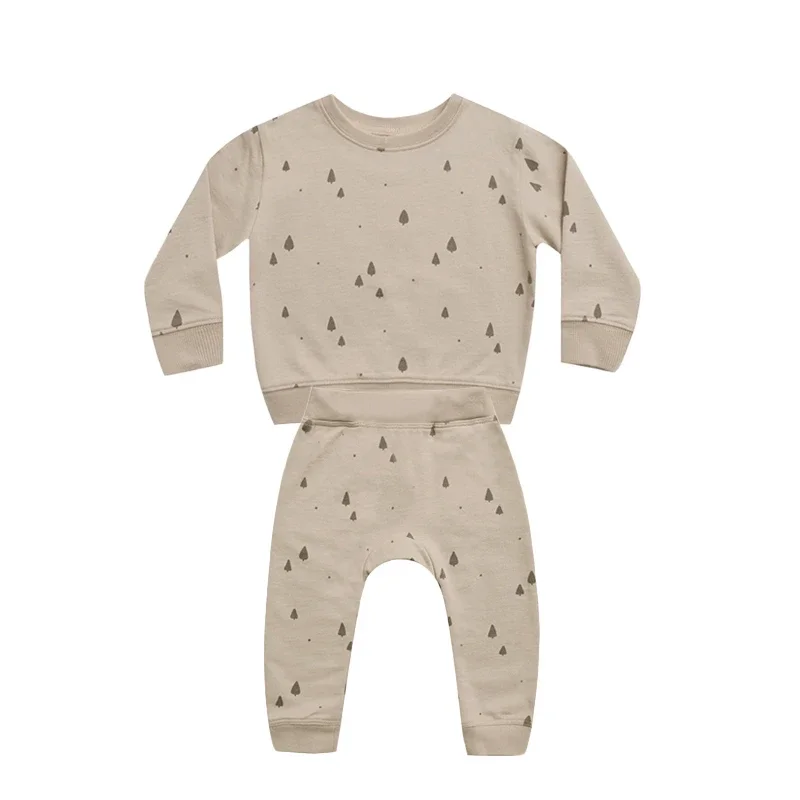 Ensemble pull et pantalon pour nouveau-né, pyjama pour enfants, vêtements pour tout-petits, vêtements de printemps pour bébé garçon, 0-5 ans