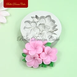 3D Frangipani Flower Design Silicone Mold Fondant Chocolate Mould DIY Gumpaste Clay Candle Molds Cake Decorating Tools Bakeware