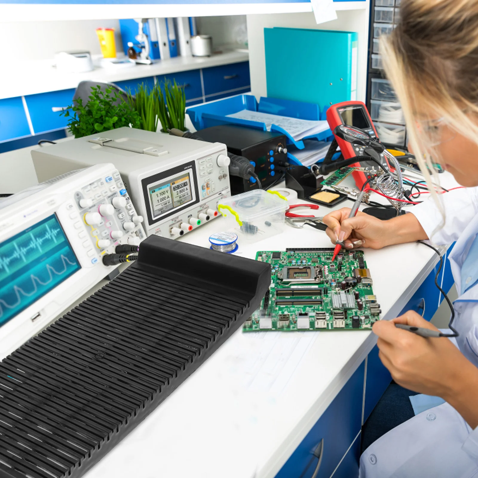 

Anti static Bar Frame Circuit Board Holder Plastic Soldering Display St PCB Rack Shelving Boards Tough Wear Resistant Stable Non