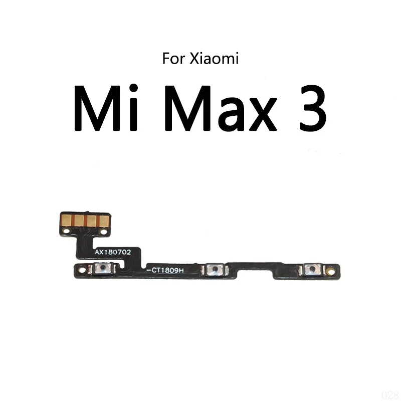 100% Working On / Off Volume Power Button Mute Switch Button Max2 Max3 Flex Cable Ribbon For Xiaomi Mi Max Mix 2 3