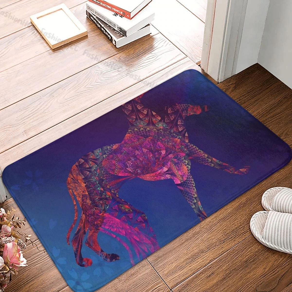 

Geryhound Greyhounds Dog Non-slip Doormat Kitchen Mat In Living Color Floor Carpet Welcome Rug Home Decorative