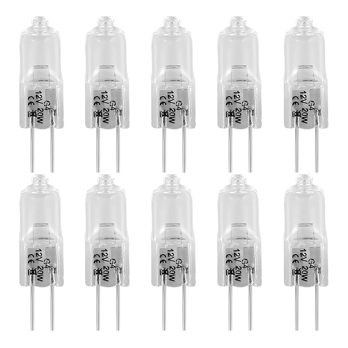 NEW 10pcs G4 Halogen Bulbs 20W Clear Capsule Light Bulbs 350LM 3000K Lighting G4 LED Halogen Lamps Bulbs Environmental G4 Clear