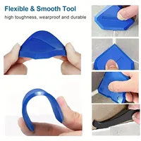 4pcs Silicone Glass Cement Scraper Sealant Grout Remover Tool Home Finishing Caulking Tools Home Cleaning Hand Spatula Tool