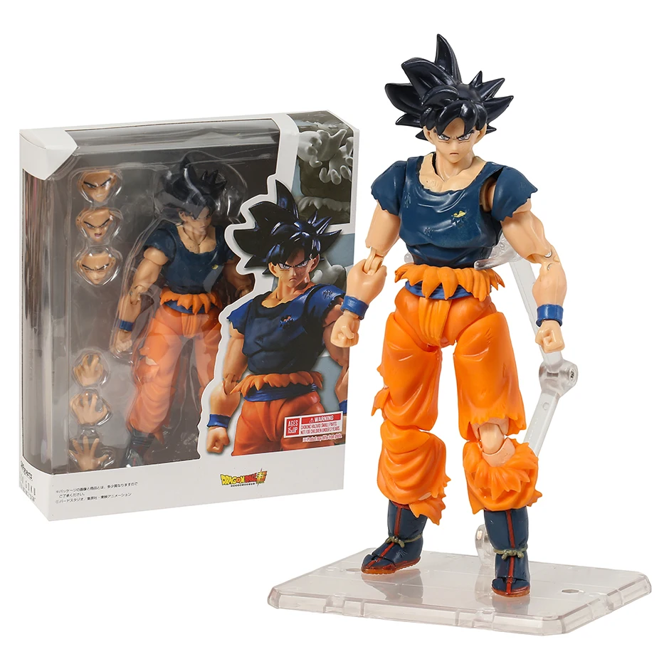 SHF Dragon Ball Super Son Goku Ultra Instinc PVC Action Figure Nice Model Toy Collectible