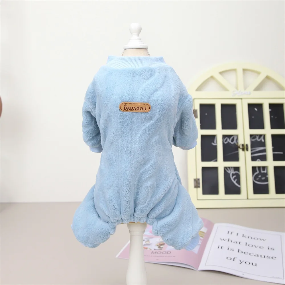 Mono para perro de forro polar abrigo invierno ropa mascotas_voghion.com