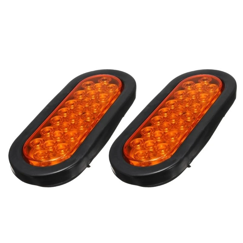

96GB 24LED Lamp Rubber Grommets and 3-prong Wire Pigtails Included For Trucks Trailer