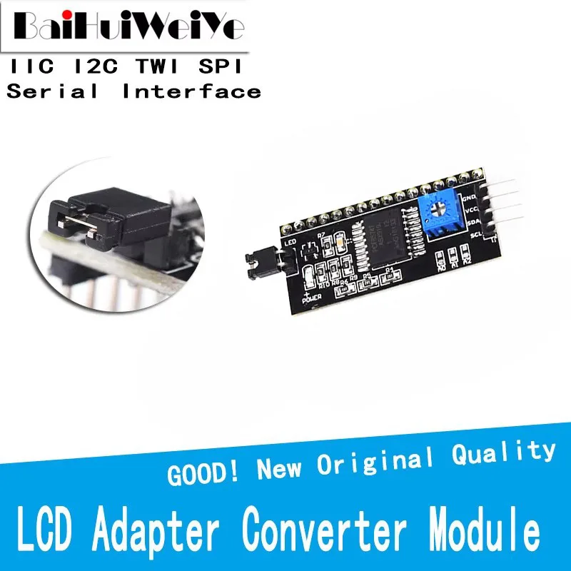 IIC I2C TWI SPI плата последовательного интерфейса, порт 1602 2004, ЖК-дисплей, плата адаптера ЖК-дисплея 1602, модуль преобразователя PCF8574
