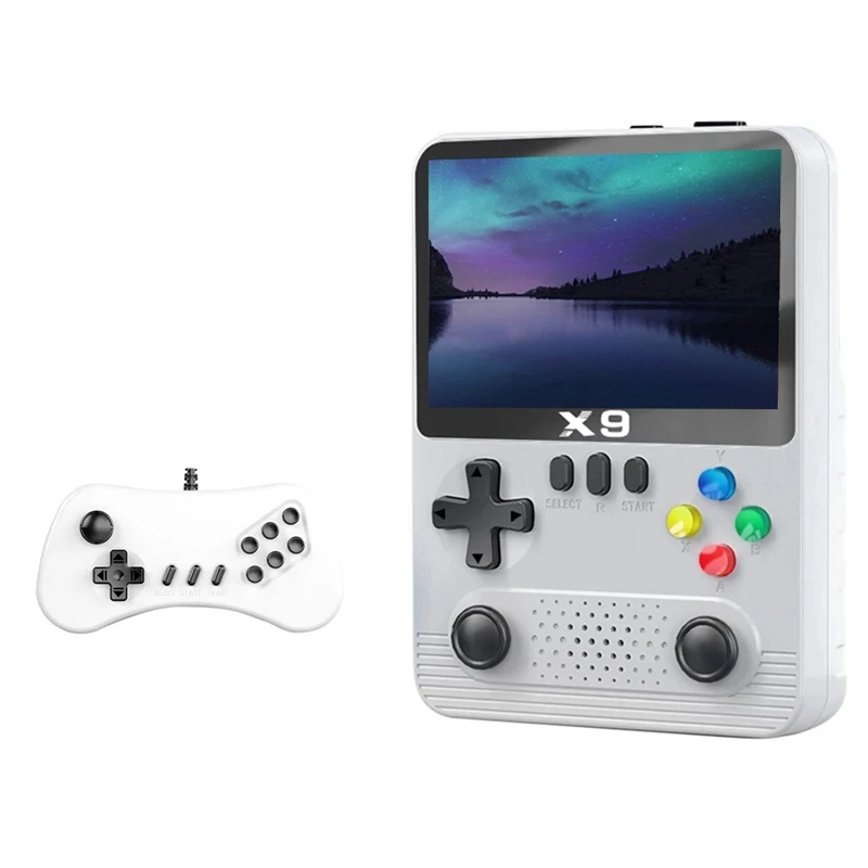 

X9 Handheld Game Console 3.5 Inch 10000 Games Dual Players 6000Mah With Power Bank Function For GBA NES 11 Simulators Durable