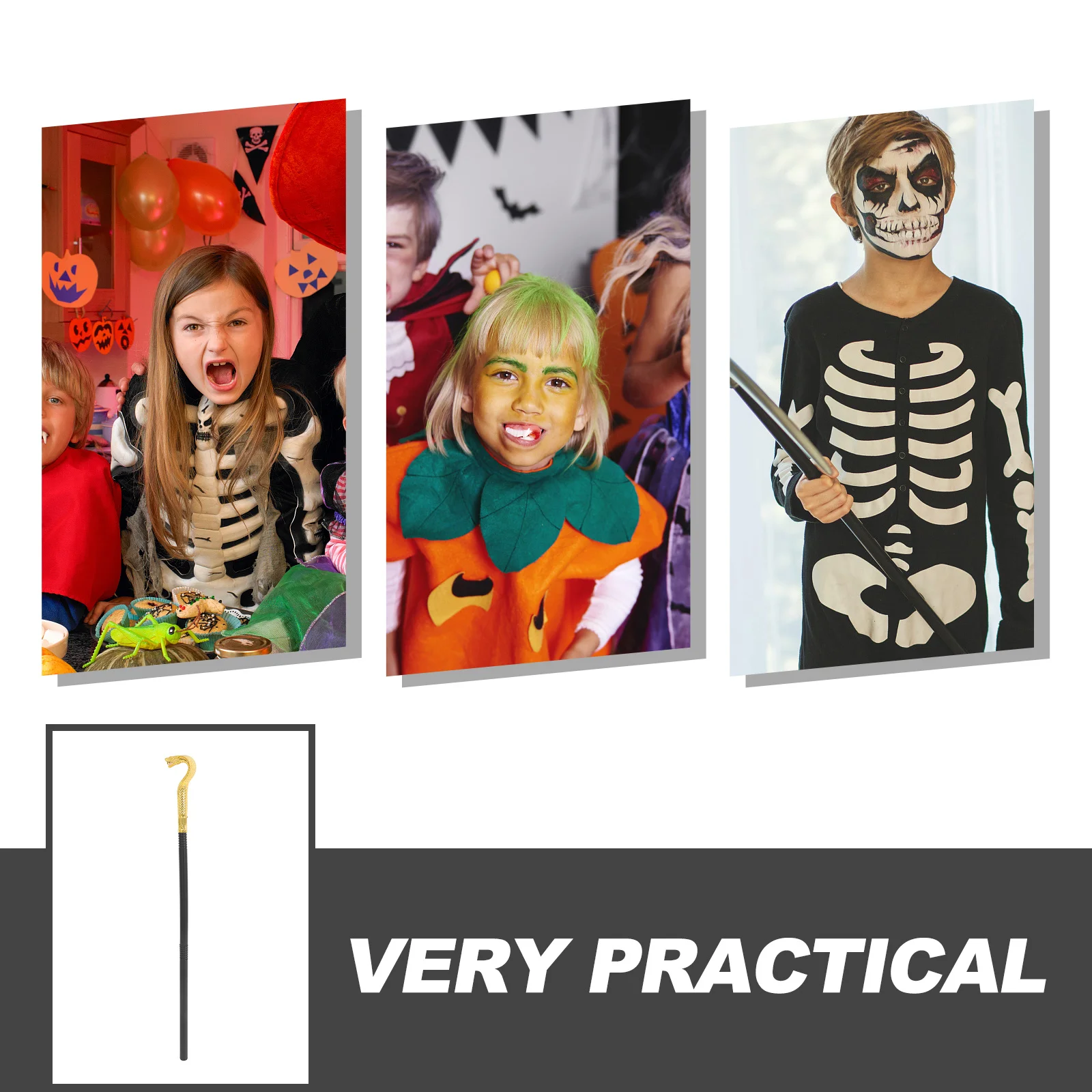 Bastón con cabeza de serpiente para Halloween, bastón para disfraz de Cosplay, decoración de fiesta, cetro de estilo egipcio, suministros de Halloween, 1 Uds.