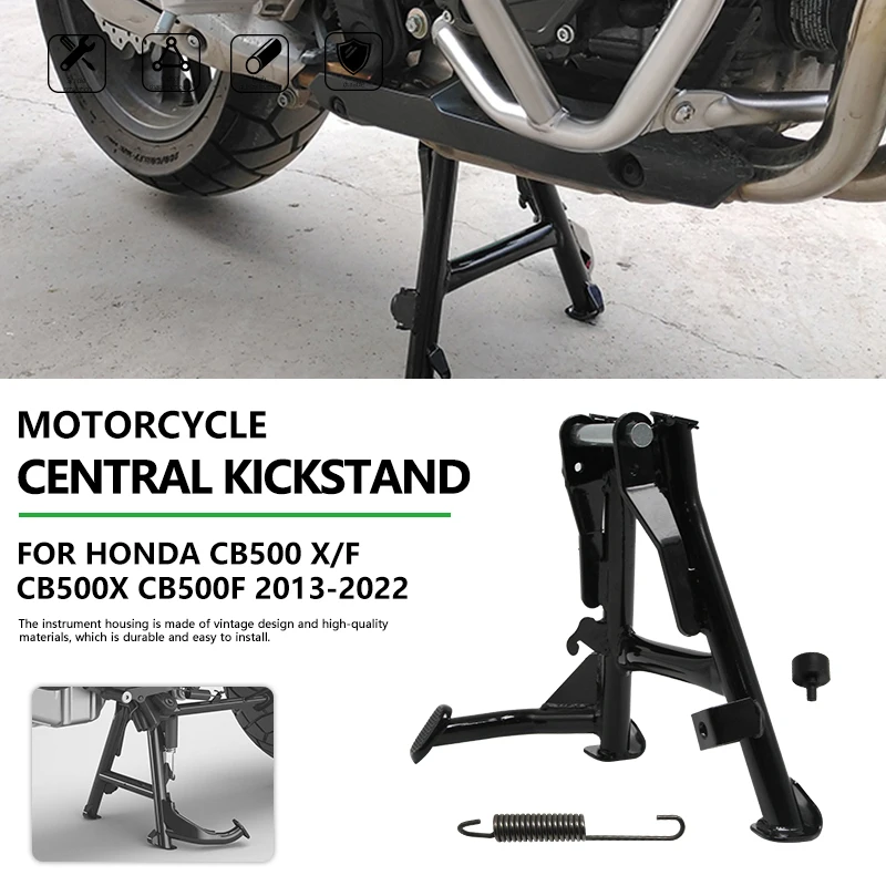 

Fit For HONDA CB500X CB500F 2013-2022 2021 Motorcycle Middle Kickstand Center Central Parking Stand Firm Holder Support Bracket