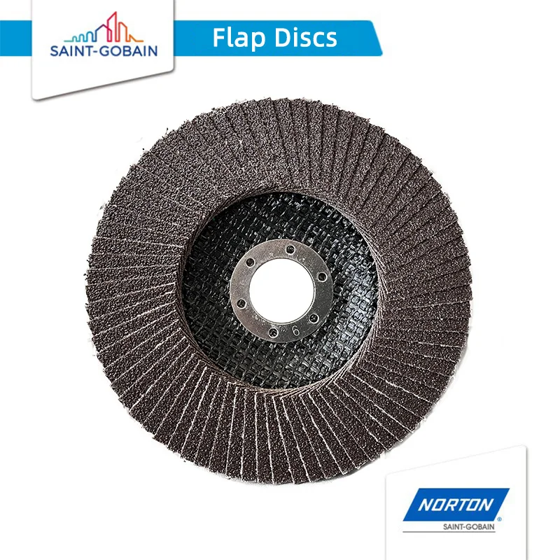 Saint-Gobain Norton Expert Louver P60 P80 Angle Grinder 5In Abrasive  Disc 125×22mm Metal Rust Removal Sanding Falp Discs