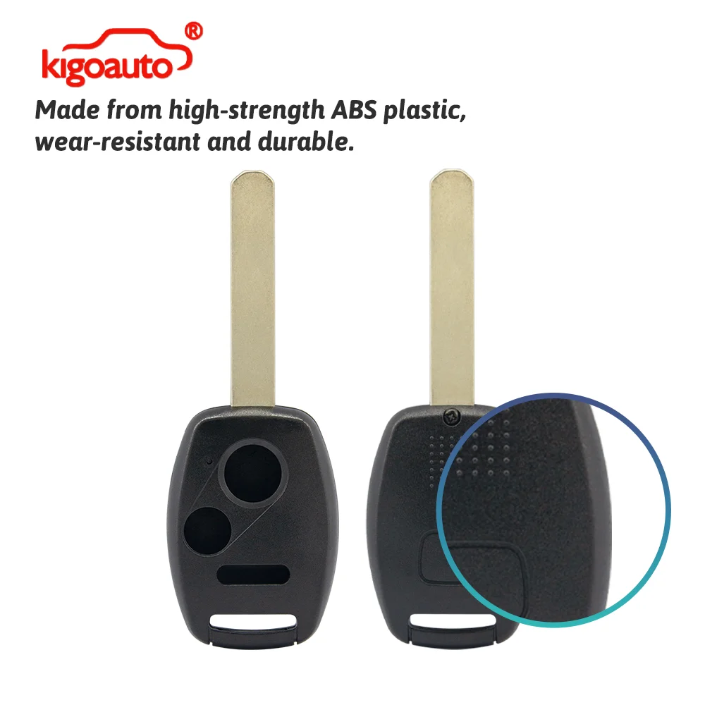 KIGOAUTO Car Key Shell Case with Chip Room/No Chip Room for Honda Accord for Honda CRV Civic