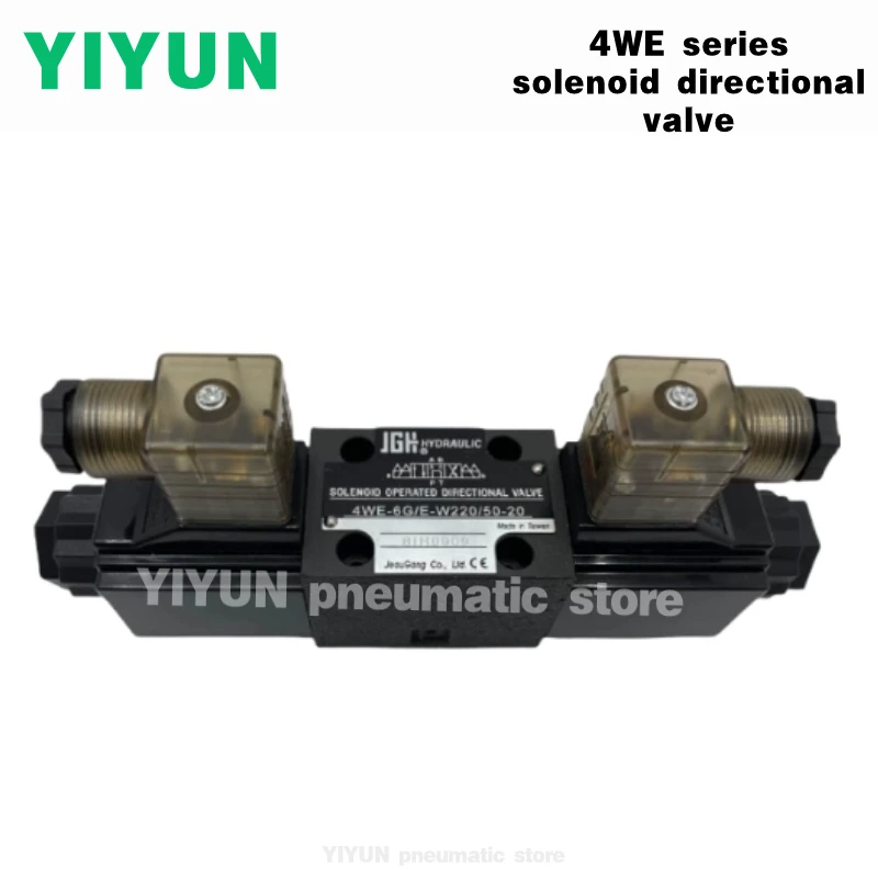 4WE-6,10-D/E E/E Y/E J/E G/E D0F-G24 W220/50 W40 W240-20 YIYUN pneumatic component solenoid directional valve,4WE series