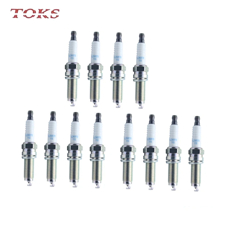 

TOKS 12pcs 12290-R70-A01 Laser Iridium Spark Plug ILZKR7B11 7751 fit for Honda Odyssey Pilot RDX TL TSX 3.5L 12290R70A01